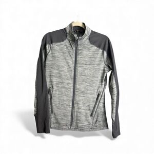 Levelwear Women Gray Full-Zip Jacket Size Medium